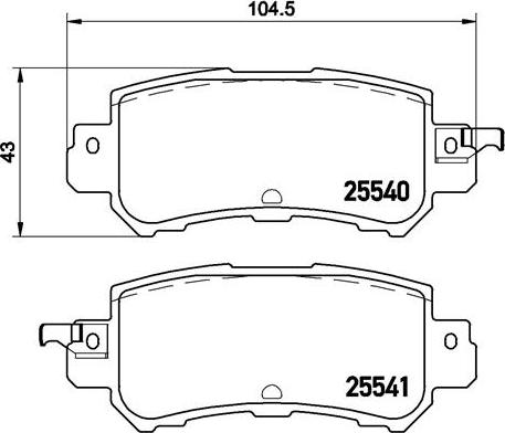 Brembo P 49 047X - Bremžu uzliku kompl., Disku bremzes autodraugiem.lv