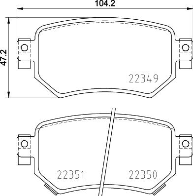 Brembo P 49 059 - Bremžu uzliku kompl., Disku bremzes autodraugiem.lv