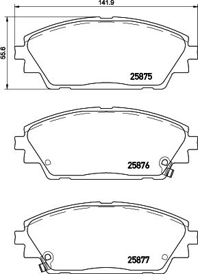 Brembo P 49 050 - Bremžu uzliku kompl., Disku bremzes autodraugiem.lv