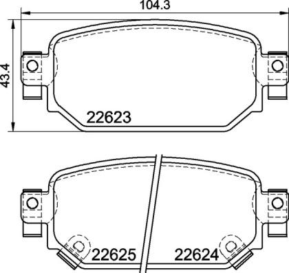 Brembo P 49 063 - Bremžu uzliku kompl., Disku bremzes autodraugiem.lv