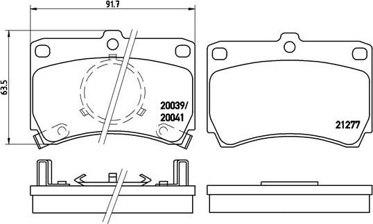 Brembo P 49 007 - Bremžu uzliku kompl., Disku bremzes autodraugiem.lv