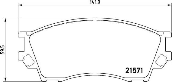 Brembo P 49 019 - Bremžu uzliku kompl., Disku bremzes autodraugiem.lv