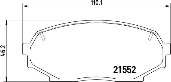 Brembo P 49 017 - Bremžu uzliku kompl., Disku bremzes autodraugiem.lv