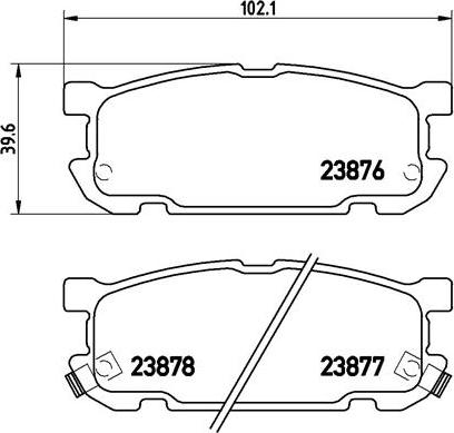 Brembo P 49 030 - Bremžu uzliku kompl., Disku bremzes autodraugiem.lv