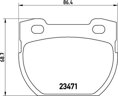 Brembo P44006N - Bremžu uzliku kompl., Disku bremzes autodraugiem.lv