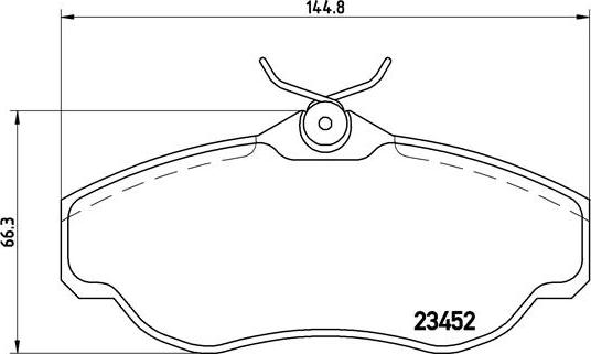 Brembo P 44 008 - Bremžu uzliku kompl., Disku bremzes autodraugiem.lv