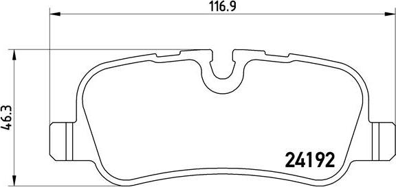 Brembo P 44 019 - Bremžu uzliku kompl., Disku bremzes autodraugiem.lv