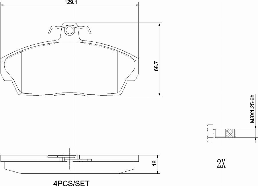 Brembo P44010N - Bremžu uzliku kompl., Disku bremzes autodraugiem.lv