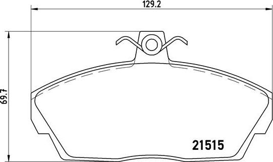 Brembo P 44 010 - Bremžu uzliku kompl., Disku bremzes autodraugiem.lv