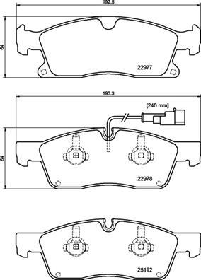 Brembo P 48 001 - Bremžu uzliku kompl., Disku bremzes autodraugiem.lv