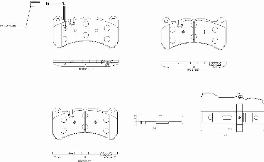 Brembo P48003N - Bremžu uzliku kompl., Disku bremzes autodraugiem.lv