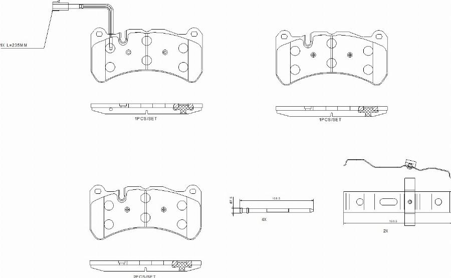 Brembo P 48 003 - Bremžu uzliku kompl., Disku bremzes autodraugiem.lv