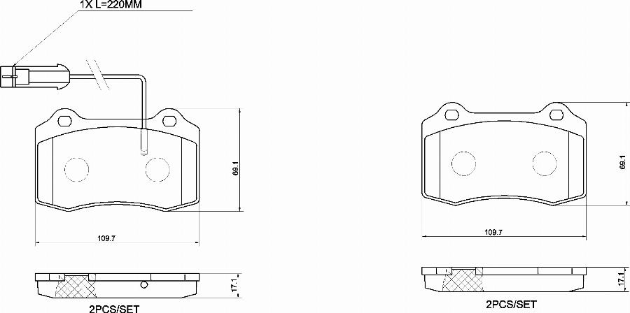 Brembo P48002N - Bremžu uzliku kompl., Disku bremzes autodraugiem.lv