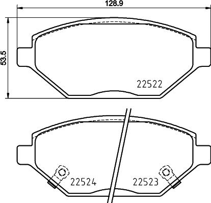 Brembo P 59 093 - Bremžu uzliku kompl., Disku bremzes autodraugiem.lv