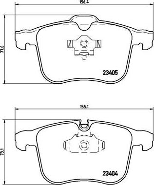 Brembo P 59 046 - Bremžu uzliku kompl., Disku bremzes autodraugiem.lv