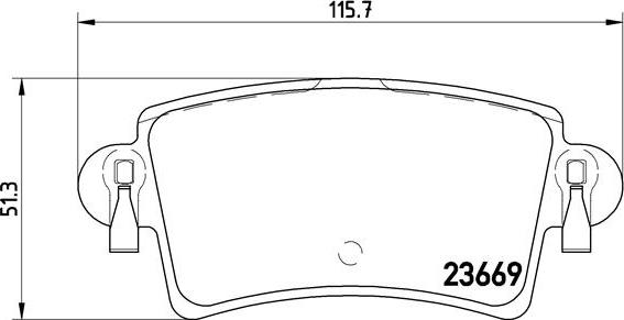 Brembo P 59 040 - Bremžu uzliku kompl., Disku bremzes autodraugiem.lv