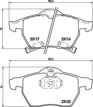 Brembo P 59 048 - Bremžu uzliku kompl., Disku bremzes autodraugiem.lv