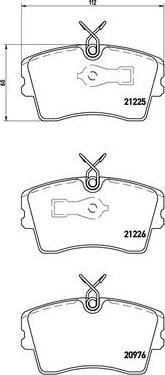 Brembo P 59 009 - Bremžu uzliku kompl., Disku bremzes autodraugiem.lv