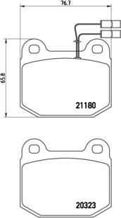 Brembo P 59 003 - Bremžu uzliku kompl., Disku bremzes autodraugiem.lv