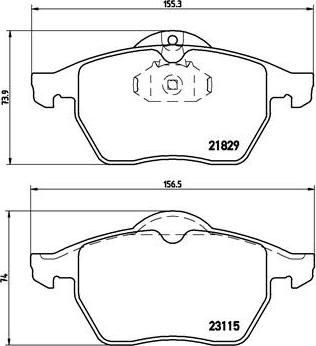 Brembo P 59 022 - Bremžu uzliku kompl., Disku bremzes autodraugiem.lv