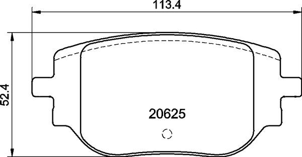 Brembo P 59 102 - Bremžu uzliku kompl., Disku bremzes autodraugiem.lv