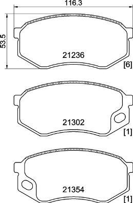 Brembo P 54 064 - Bremžu uzliku kompl., Disku bremzes autodraugiem.lv