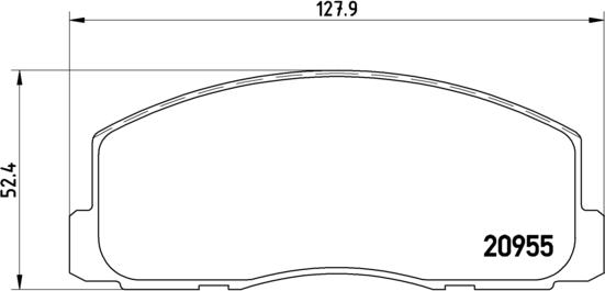 Brembo P 54 006 - Bremžu uzliku kompl., Disku bremzes autodraugiem.lv