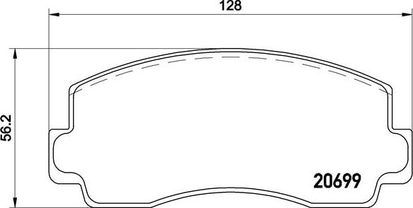 Brembo P 54 002 - Bremžu uzliku kompl., Disku bremzes autodraugiem.lv