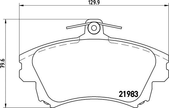 Brembo P 54 036 - Bremžu uzliku kompl., Disku bremzes autodraugiem.lv