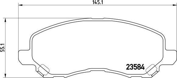 Brembo P 54 030X - Bremžu uzliku kompl., Disku bremzes autodraugiem.lv