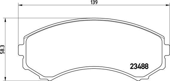 Brembo P 54 029 - Bremžu uzliku kompl., Disku bremzes autodraugiem.lv