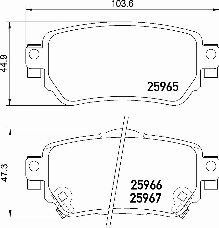 Brembo P 56 098E - Bremžu uzliku kompl., Disku bremzes autodraugiem.lv