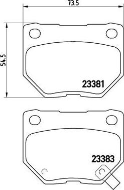 Brembo P 56 054 - Bremžu uzliku kompl., Disku bremzes autodraugiem.lv