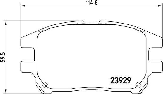 Brembo P 56 050 - Bremžu uzliku kompl., Disku bremzes autodraugiem.lv