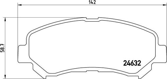 Brembo P 56 062 - Bremžu uzliku kompl., Disku bremzes autodraugiem.lv