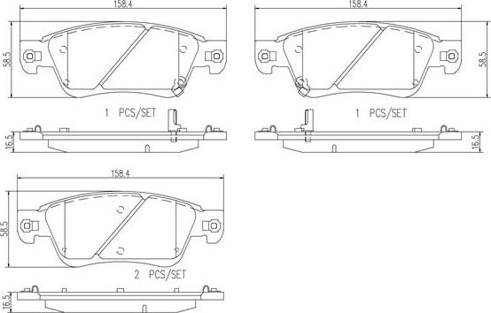 Brembo P56080N - Bremžu uzliku kompl., Disku bremzes autodraugiem.lv