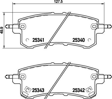 Brembo P 56 082 - Bremžu uzliku kompl., Disku bremzes autodraugiem.lv