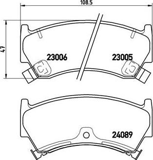 Brembo P 56 026 - Bremžu uzliku kompl., Disku bremzes autodraugiem.lv