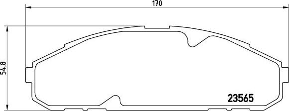 Brembo P 56 072 - Bremžu uzliku kompl., Disku bremzes autodraugiem.lv