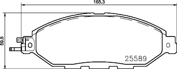 Brembo P 56 103 - Bremžu uzliku kompl., Disku bremzes autodraugiem.lv