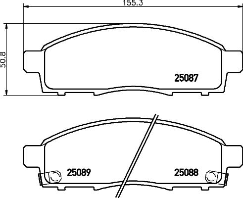 Brembo P 56 102 - Bremžu uzliku kompl., Disku bremzes autodraugiem.lv