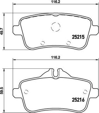 Brembo P 50 099 - Bremžu uzliku kompl., Disku bremzes autodraugiem.lv