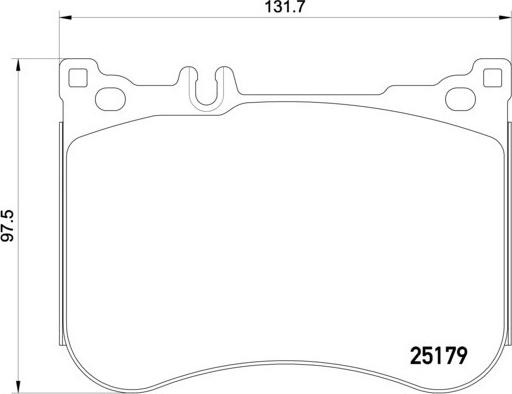 Brembo P 50 095 - Bremžu uzliku kompl., Disku bremzes autodraugiem.lv