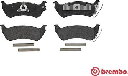 Brembo P 50 040 - Bremžu uzliku kompl., Disku bremzes autodraugiem.lv