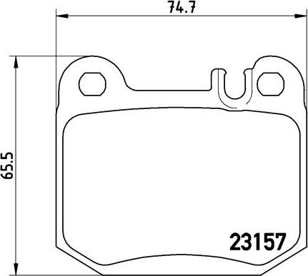 Brembo P 50 043 - Bremžu uzliku kompl., Disku bremzes autodraugiem.lv