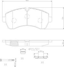 Brembo P50059N - Bremžu uzliku kompl., Disku bremzes autodraugiem.lv