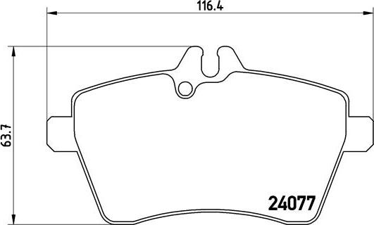 Brembo P 50 056 - Bremžu uzliku kompl., Disku bremzes autodraugiem.lv