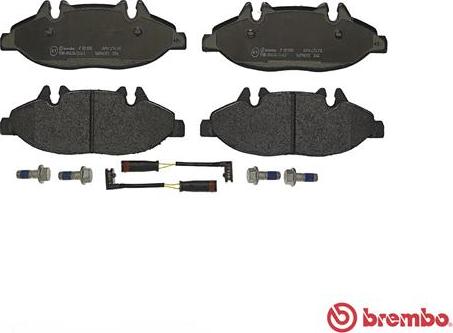 Brembo P 50 050 - Bremžu uzliku kompl., Disku bremzes autodraugiem.lv