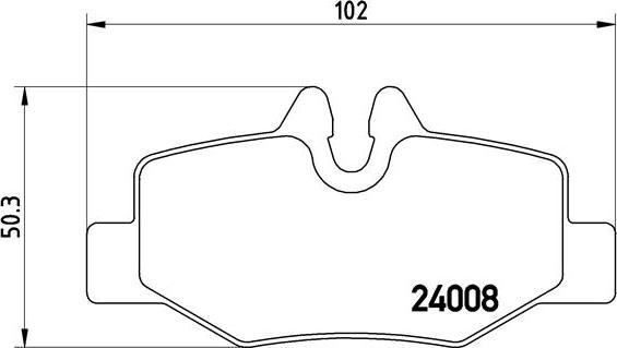 Brembo P 50 051 - Bremžu uzliku kompl., Disku bremzes autodraugiem.lv