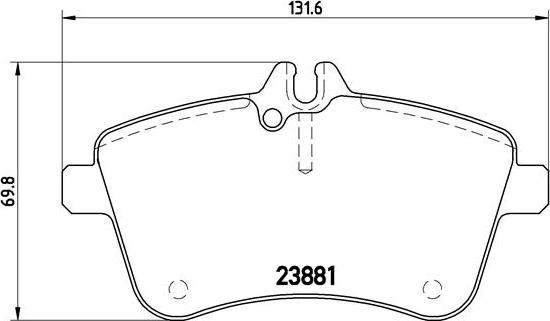 Brembo P 50 057 - Bremžu uzliku kompl., Disku bremzes autodraugiem.lv